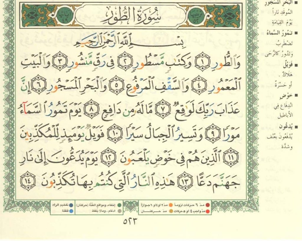 Surah Tur Alhamdulillah Org